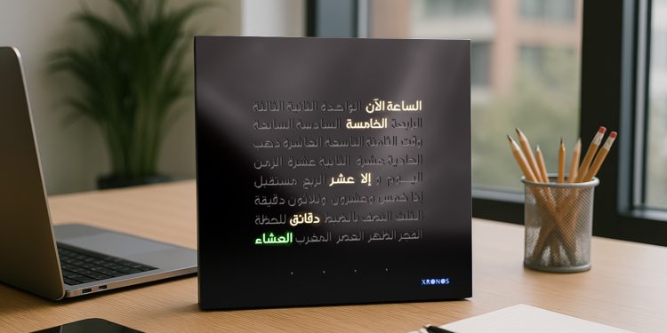 Xronos World Premieres Azan Word Clock at 2025 INDEX Dubai