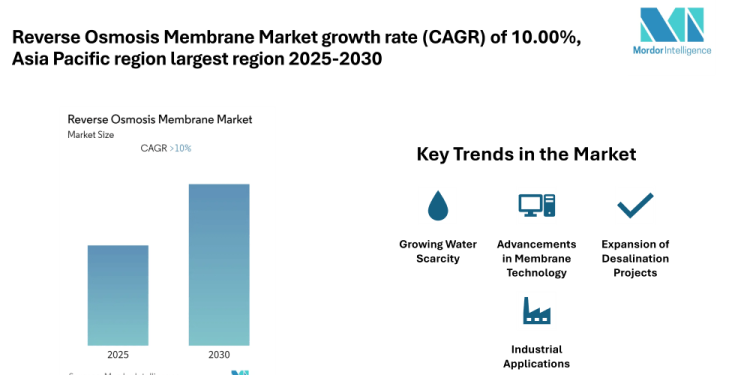 Reverse osmosis membrane Market Size and Share Analysis with CAGR of 10% | BNKO Environmental Technology, Permionics Membranes Pvt ltd, Samco Technologies Inc, Toray Industries, Inc