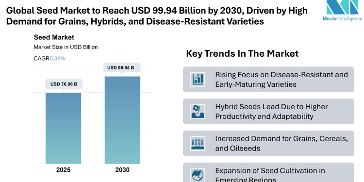 Seed Market Size to Reach USD 99.94 Billion by 2030, Says Mordor Intelligence’s Research