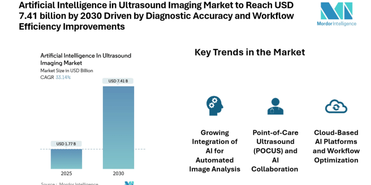 Artificial Intelligence in Ultrasound Imaging Market to Reach USD 7.41 billion by 2030 Driven by Diagnostic Accuracy and Workflow Efficiency Improvements