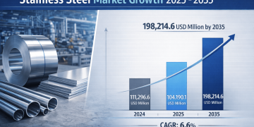 Stainless Steel Market is Projected to Reach  USD 198,214.6 Million by 2035, with a CAGR of 6.6%